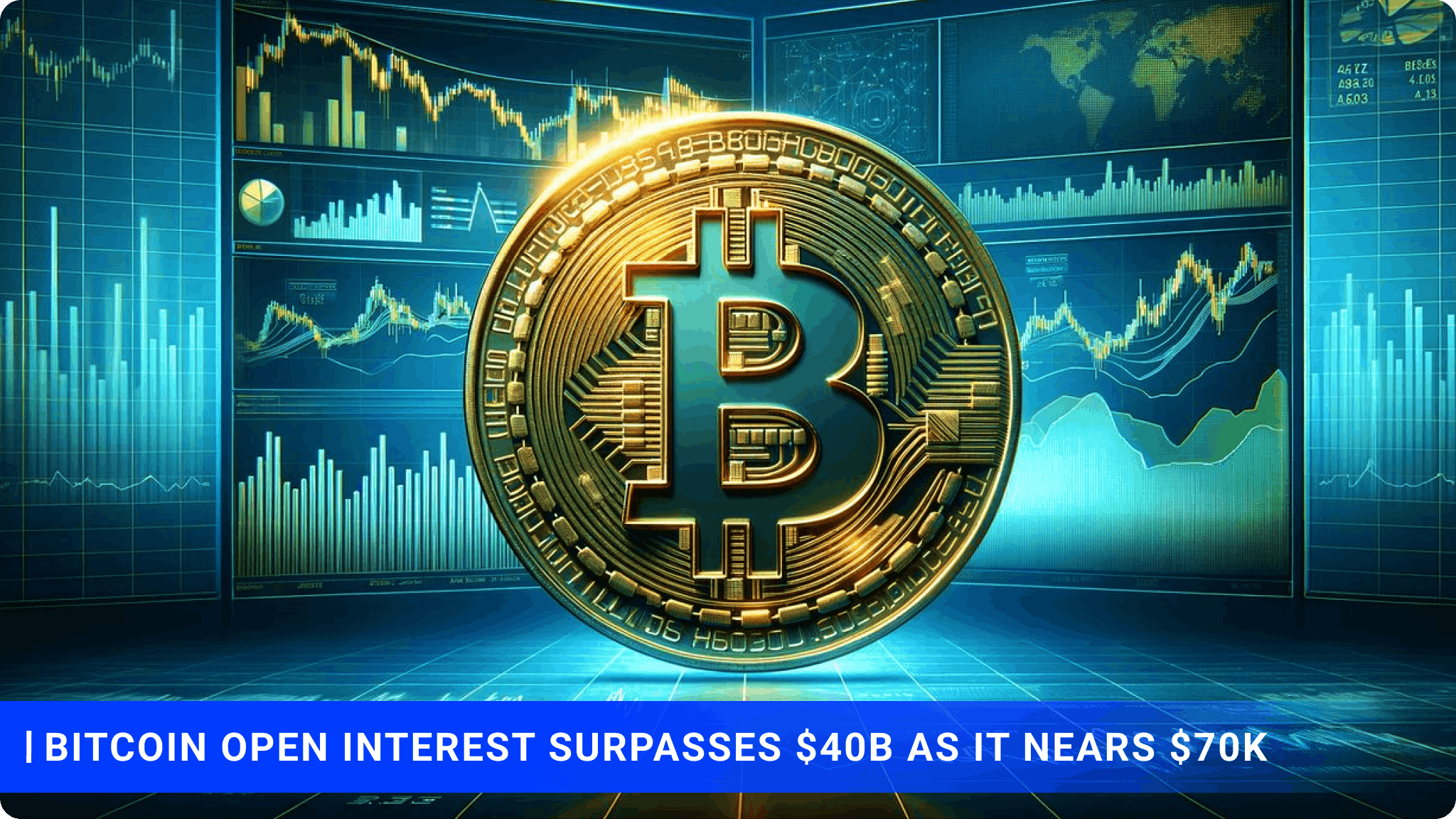 Bitcoin open interest surpasses $40B as it nears $70K