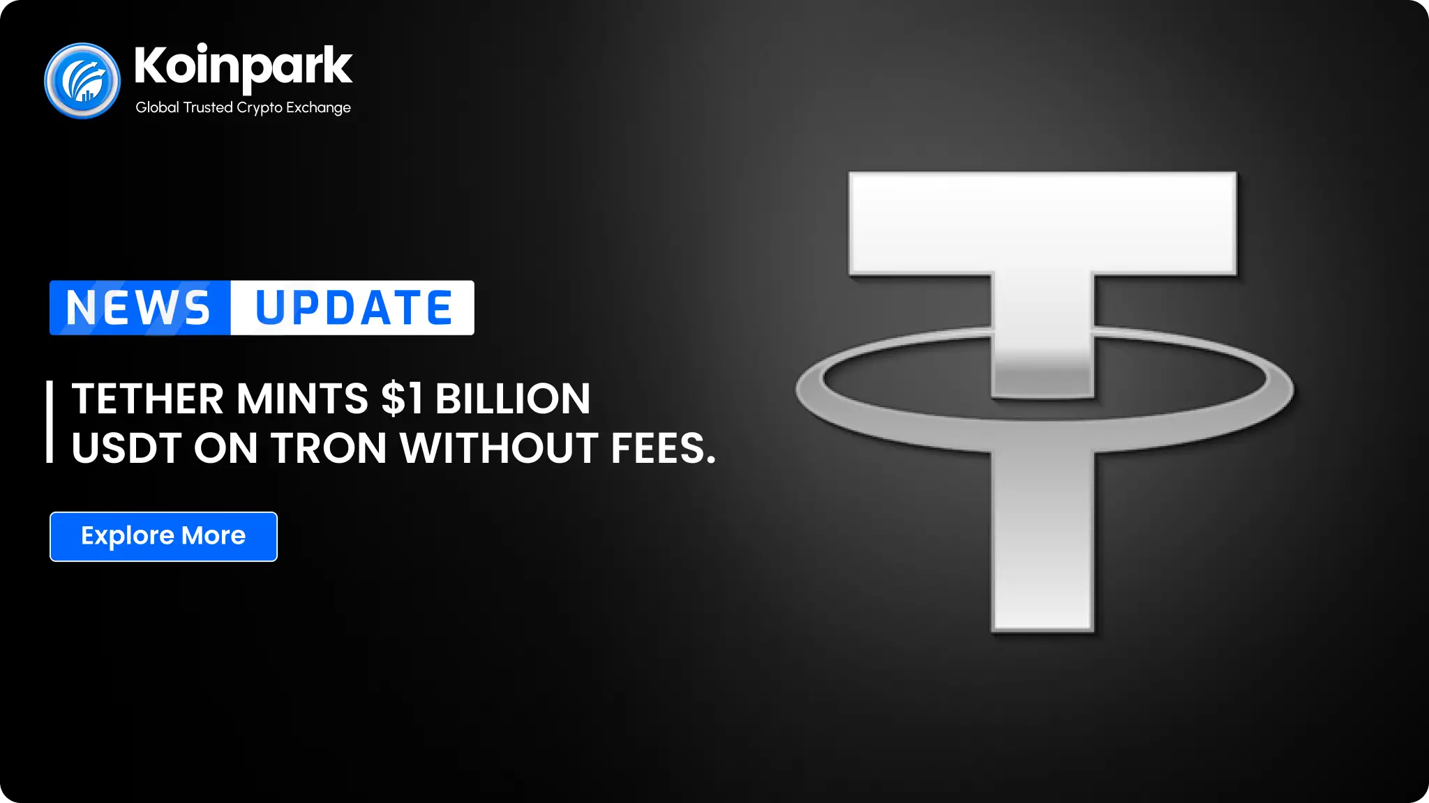 Tether Mints $1 Billion USDt on Tron Without Fees.