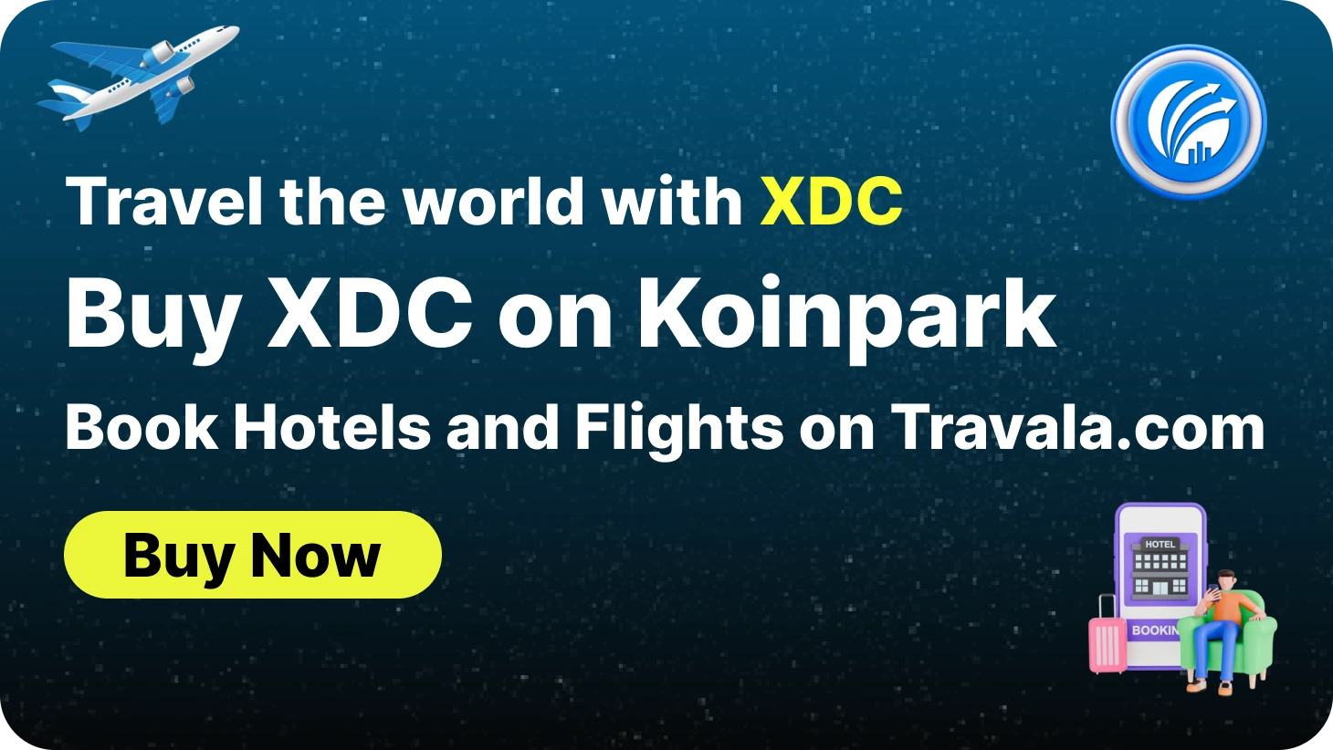 Travel the World with XDC | Buy XDC on Koinpark