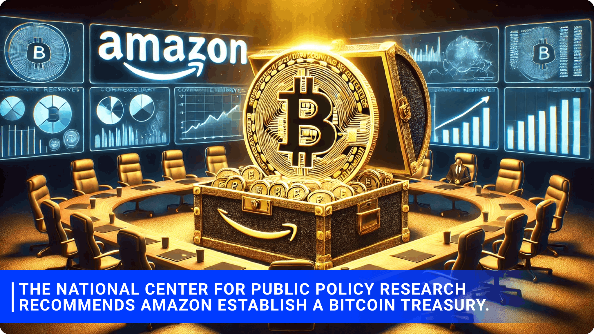 The National Center for Public Policy Research recommends Amazon establish a Bitcoin treasury.