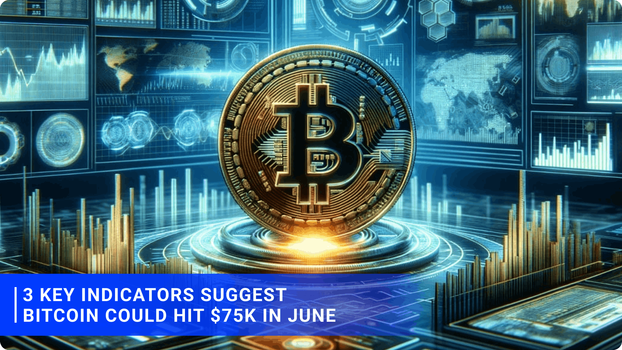 3 Key Indicators Suggest Bitcoin Could Hit $75K in June