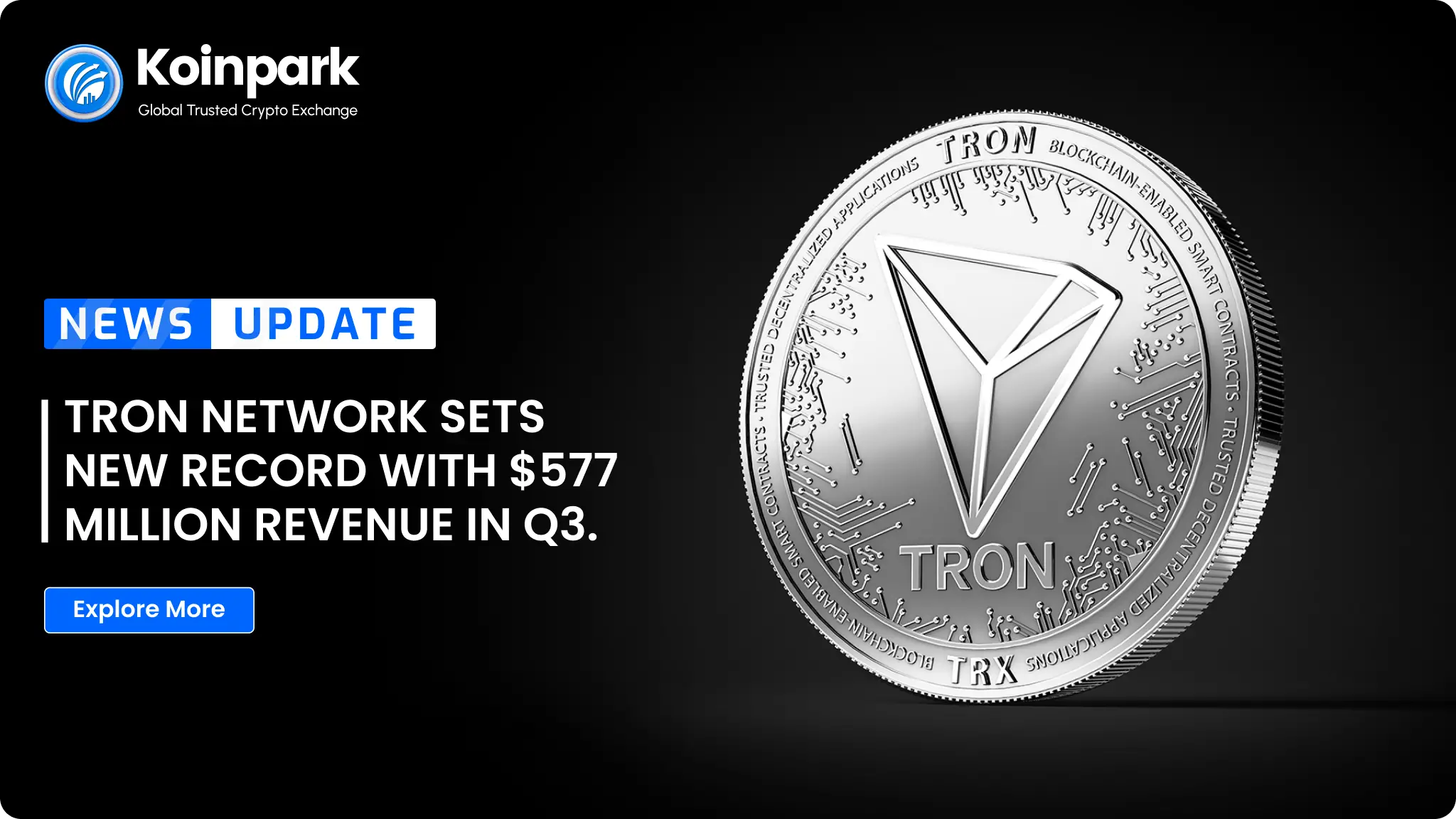 Tron Network Record $577 Million Revenue in Q3