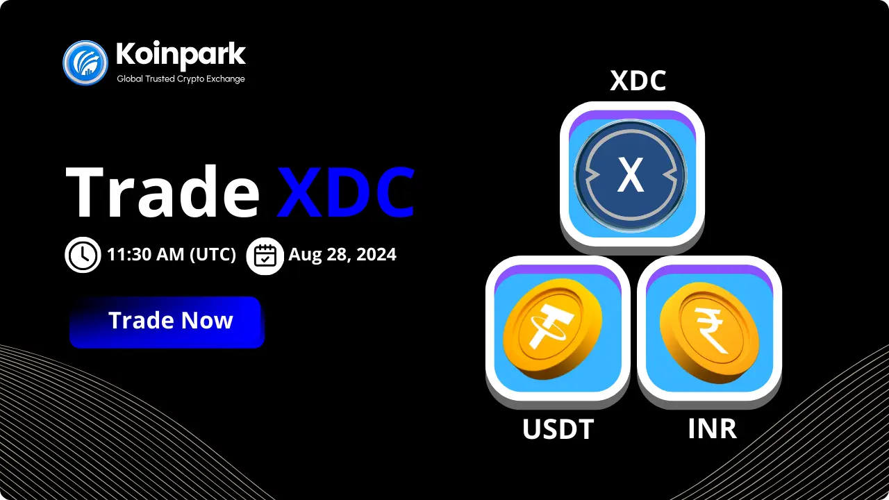 XDC Listed on Koinpark | Trade Now