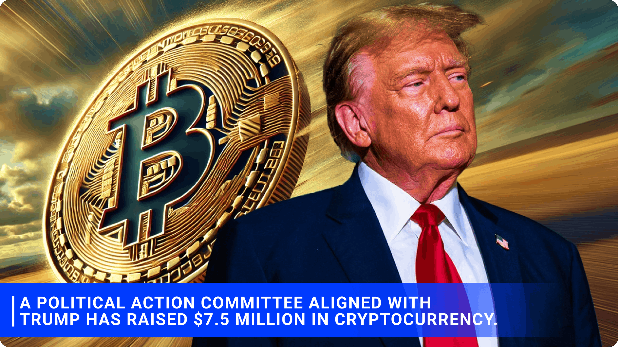 A political action committee aligned with Trump has raised $7.5 million in cryptocurrency.