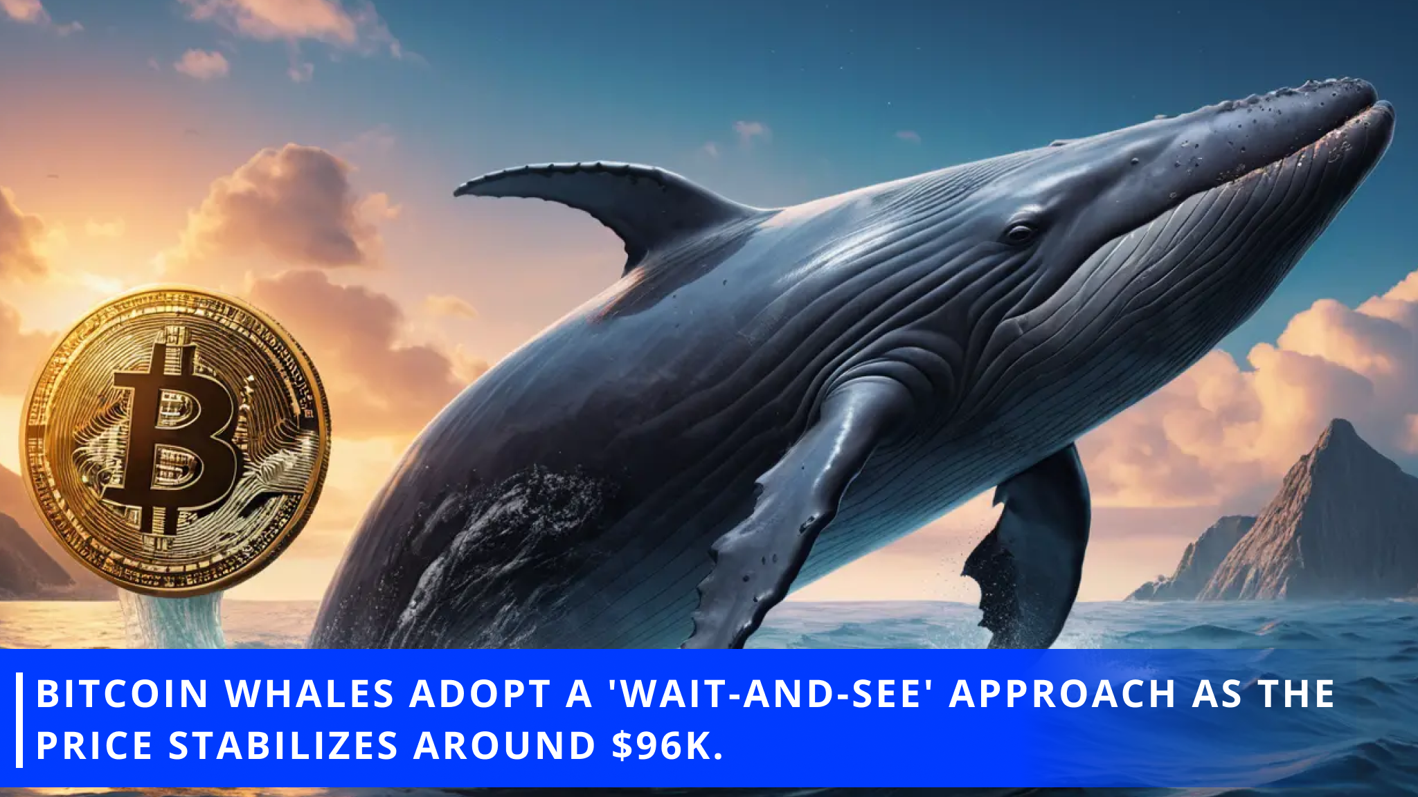 Bitcoin whales adopt a 'wait-and-see' approach as the price stabilizes around $96K.