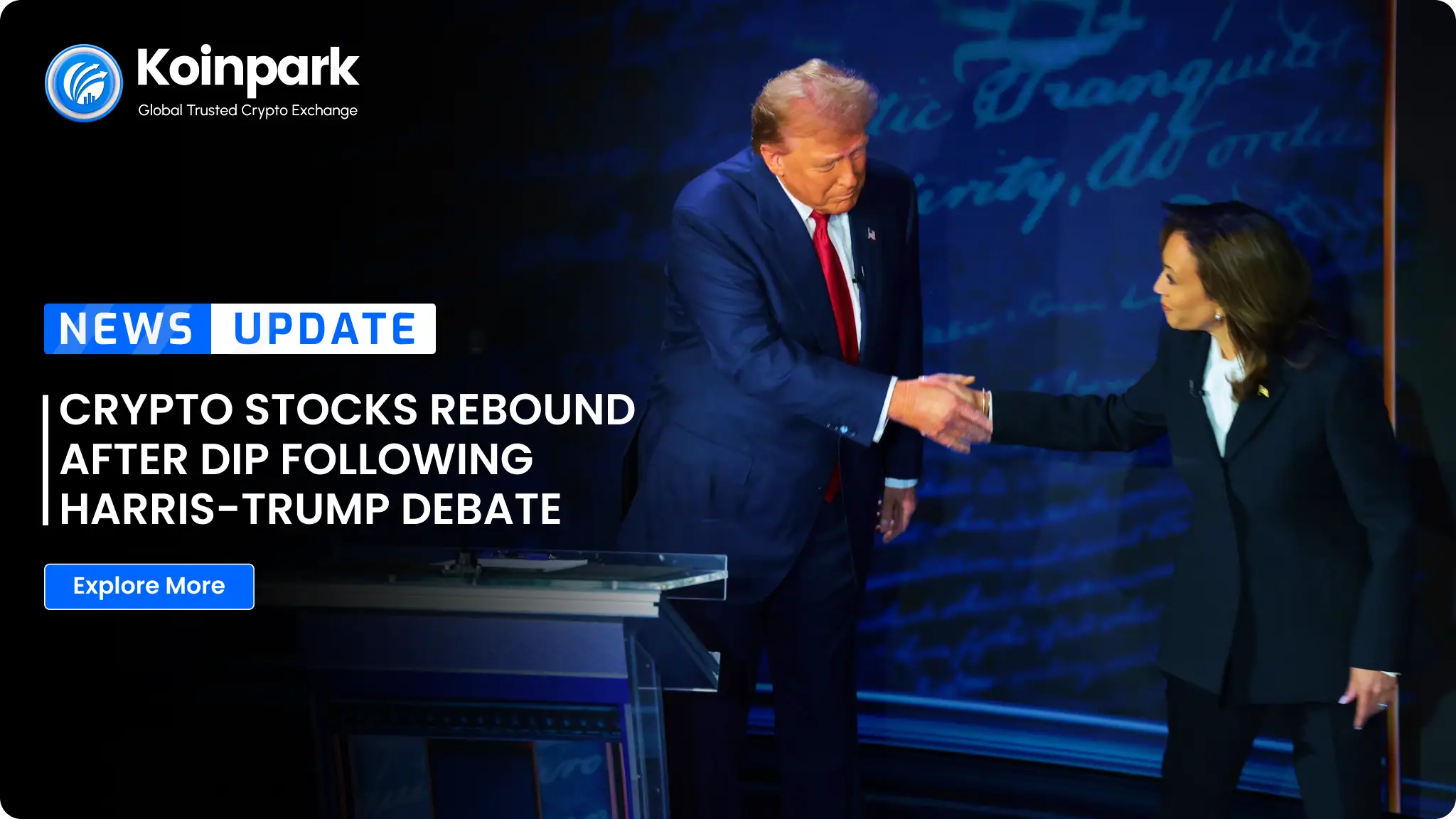 Crypto Stocks Rebound After Dip Post Harris-Trump Debate