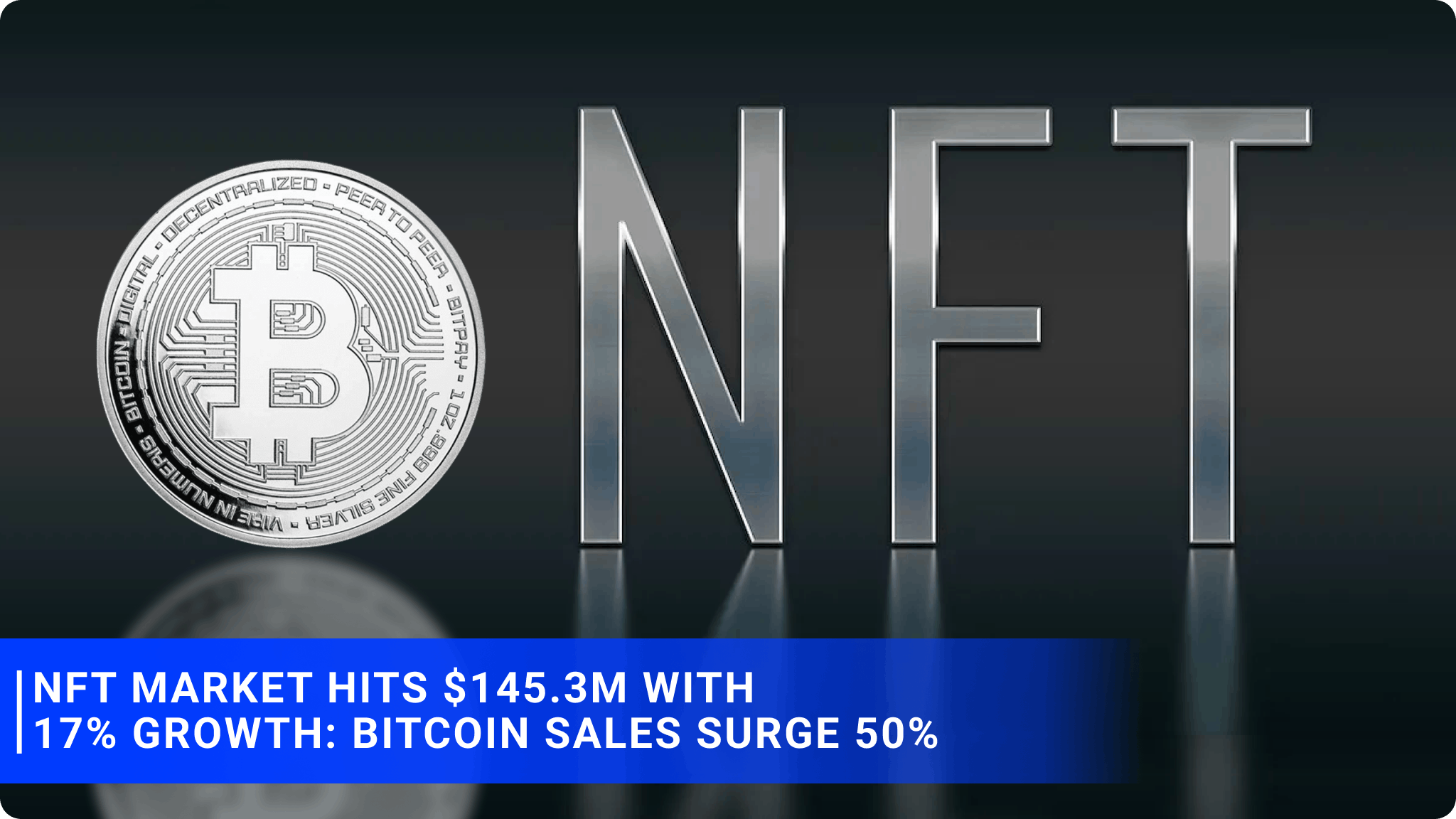 NFT Market Hits $145.3M with 17% Growth: Bitcoin Sales Surge 50%