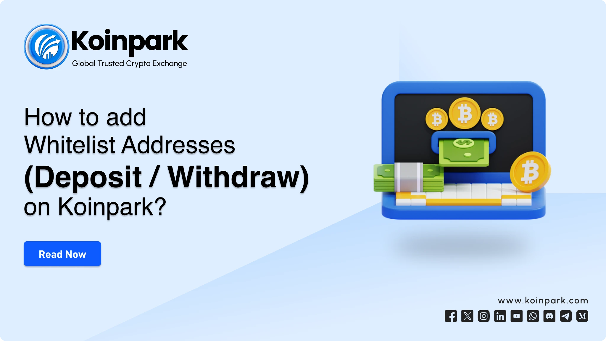 How to add Whitelist Addresses (Deposit/Withdraw) on Koinpark?