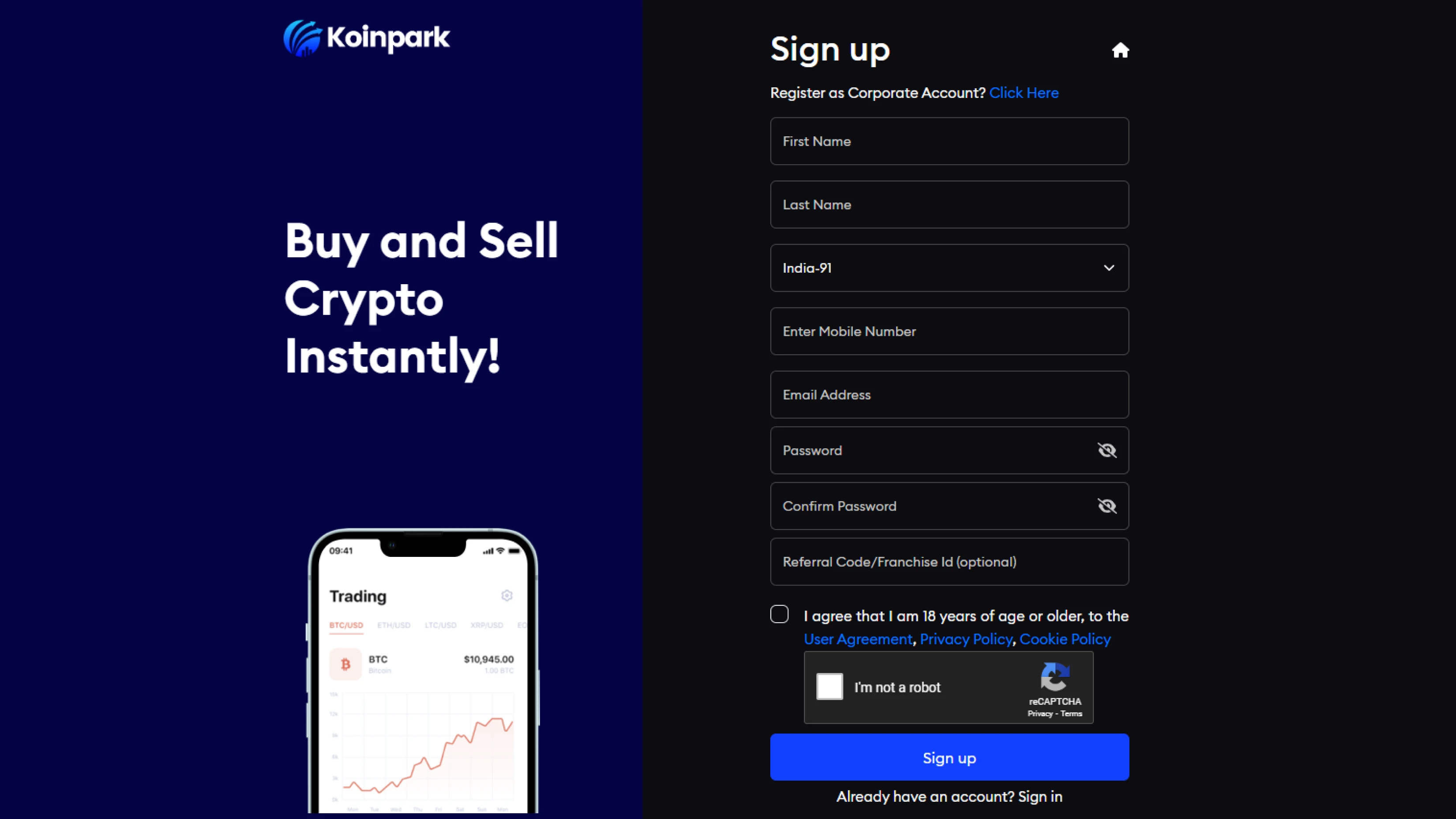 Koinpark Demo Trading | Practice Before Trade