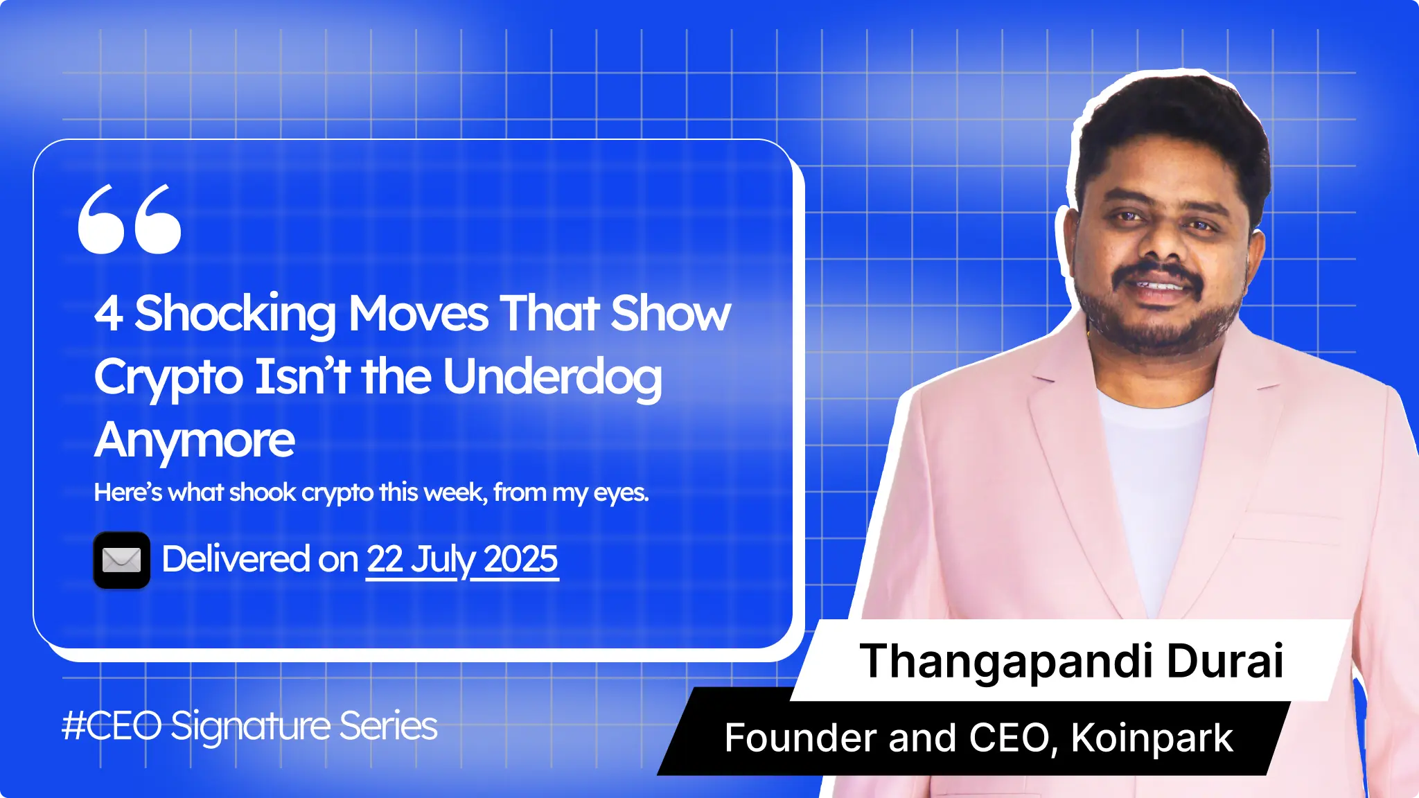 Koinpark CEO Reveals 4 Shocking Crypto Moves | July 22