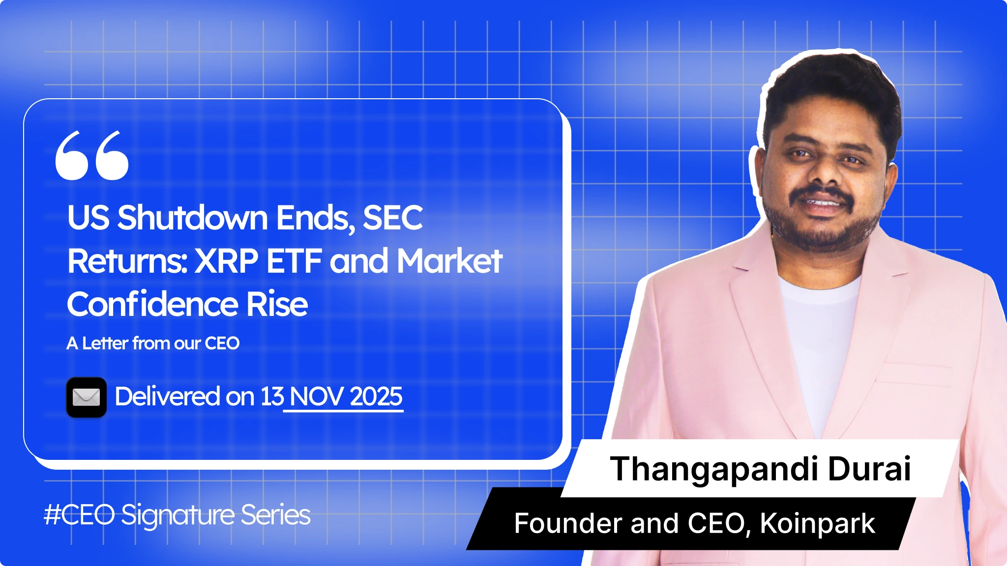 CEO Desk | Direct Market Notes from Koinpark Founder